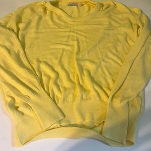 L.l. Bean vintage mens lemon yellow sweater